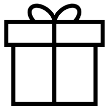 Gift Icon Black