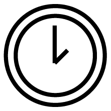 Measure Clock Icon Black